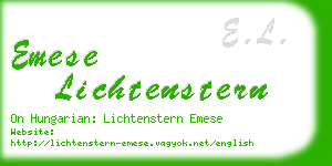 emese lichtenstern business card